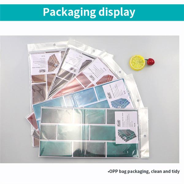 6 шт., маслостойкая наклейка для кирпичной плитки, наклейка на стену для кухни, самоклеющаяся водонепроницаемая наклейка для ванной, обои 15x30 см