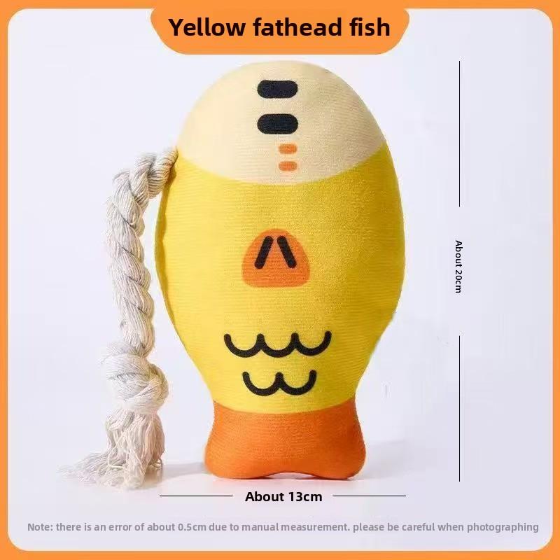 Новые вокальные плюшевые игрушки для собак, Толстоголовая рыба для стачивания зубов для снятия скуки, Игрушки для питомцев, Товары для питомцев, Щенки