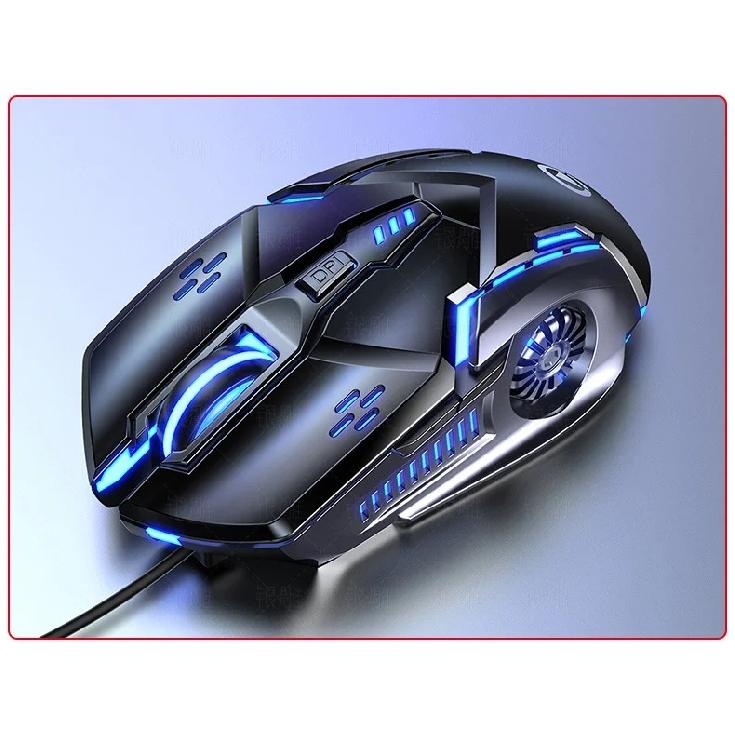 Gaming Mouse - Wired, 6 Buttons, 7 Color LED Light, Used for Games and Office, Compatible with Computer/Laptop/Tablets