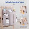 Multi-Pocket Diaper Organizer Polyester Changing Table Organizer Bedside Storage Rack  Nursery