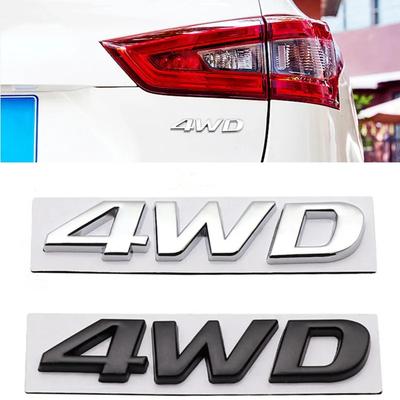 3D Металлический Логотип 4WD Наклейки-Шильдики Наклейки на Задний Багажник Крыло Автомобиля Аксессуар Для Hyundai IX25 IX35 Tucson Santafe