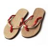Men's Summer Linen Flip-Flops: Lightweight Toe-Cap Foam Sandals with Outdoor Hemp Rope