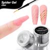 JTING Newest Updated Universal Semi-solid Spider Gel Polish Non Wipe Clear Spider Modelling Gel Nail Polish for Chrome Powder