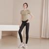 1011 New Yoga Clothing Women's Short Sleeve Slim Skinny Sports Top Women's Running Training Pilates Fitness Clothing Summer