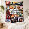Grand Theft Auto Vintage Tapestry Retro Boho Ideal for Balcony Dorm Wall Bedroom Versatile Decor Boho Decor Gift for New Home
