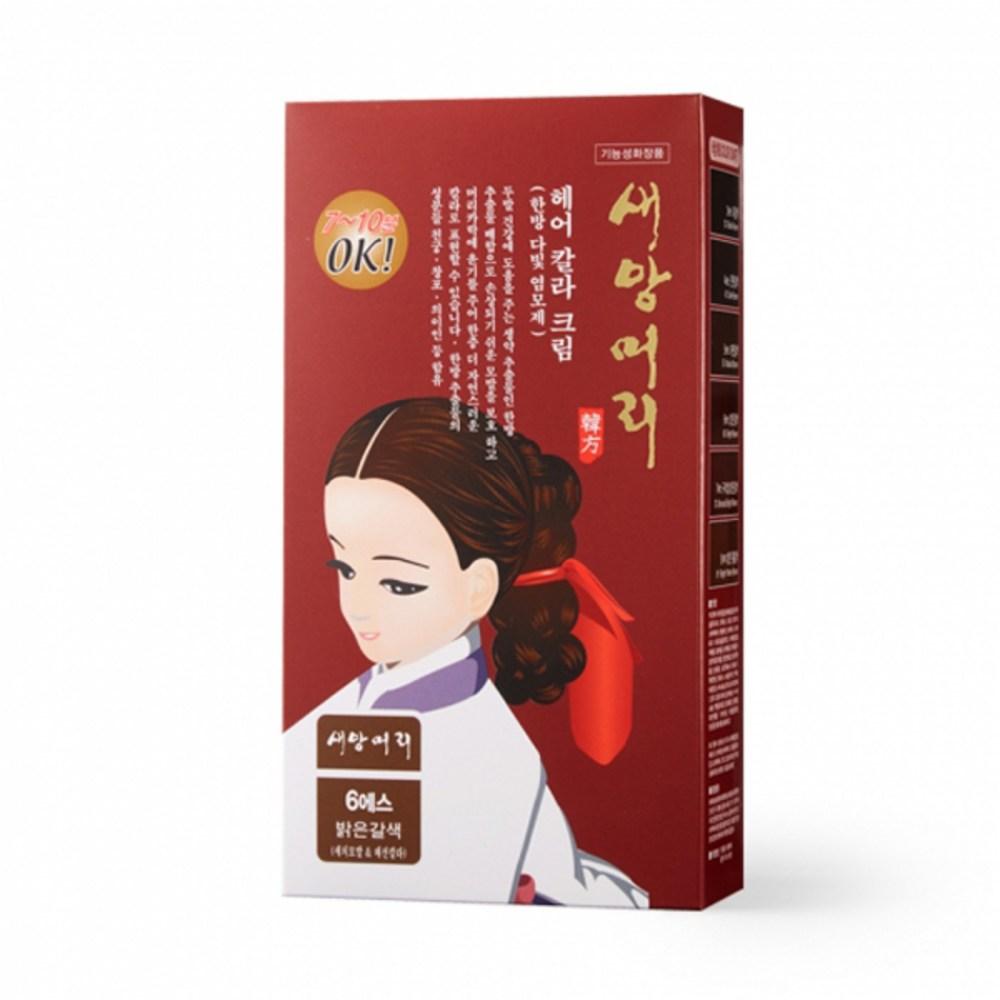 Davit Hypoallergenic Gray Hair Dye Self-Cover Herb Hair Cream 1 pcs 6S Light Brown
