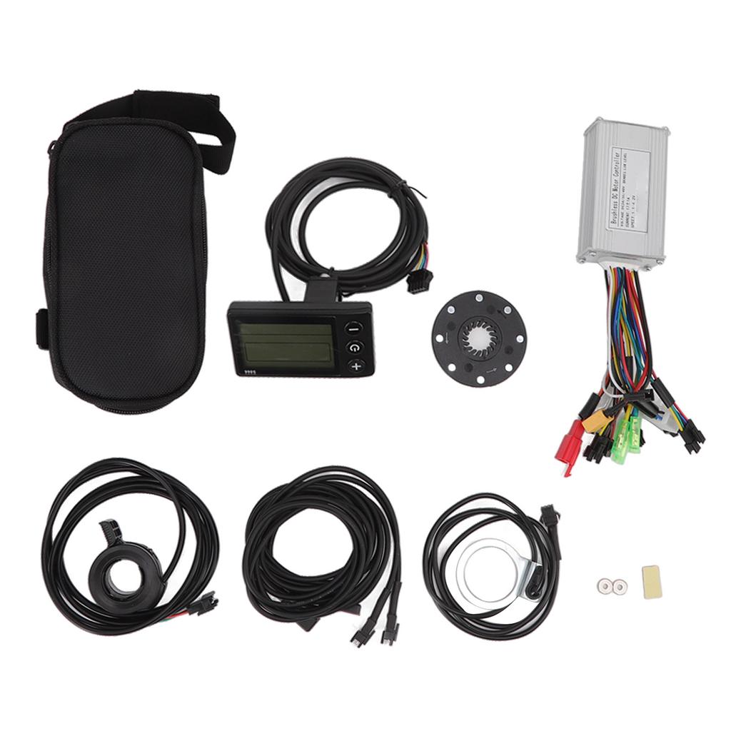 24V 36V 48V 17A 3 Mode Controller S866 Display Set with Power Assist Sensor 130x Thumb Throttle for 250W 350W Motor