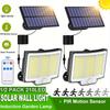 210 LED Solar Lights Outdoor Motion Sensor 3 Modes Waterproof Solar Wall Lamp Security Spotlight for Yard Garden Decor