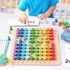 Colorful Wooden Multiplication Table Educational Toy for Children