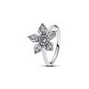 Butterfly Bow Ring Heart Shaped Rose Zircon Ring S925 Silver For Women's Ring Wedding Jewelry Gifts