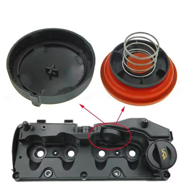 С клапанной крышкой с мембраной 03L103469C 03L103469T Запасные части для двигателя автомобиля