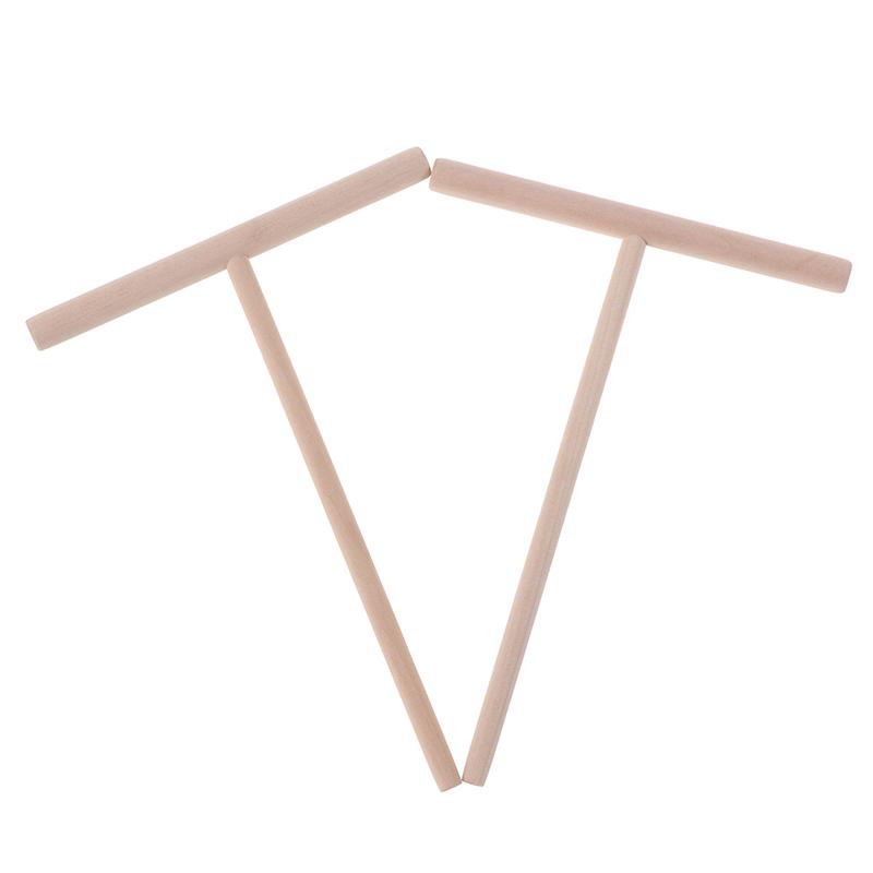 2 шт. Т-образная деревянная лопатка для круглого теста для блинов и блинов Кухонные принадлежности