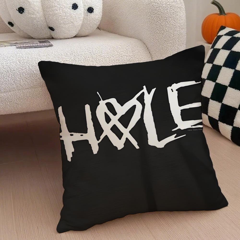 Band Rock Band HHole Cushion Cover Throw Pillow Cover Hidden Button Durable Polyester Chair Cushion