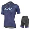 Womens Cycling Jersey Set Short Sleeve Bike Apparel Quick-Dry Outdoor Road Kit