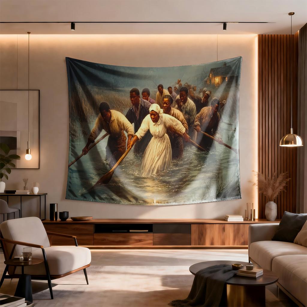 Harriet Tubman leading Digital printing polyester wall tapestry suitable for use in living rooms bedrooms offices bars party