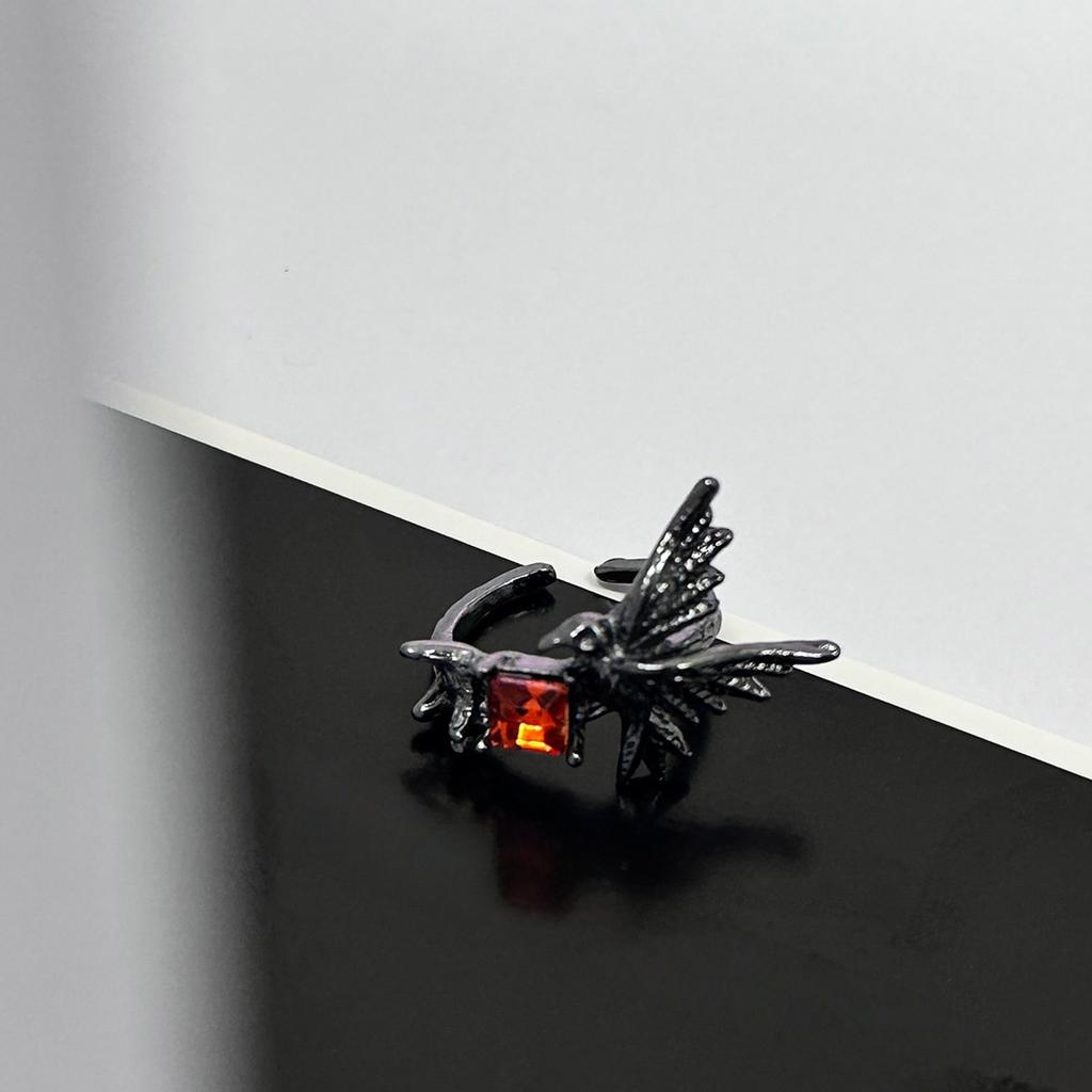 Готическое кольцо с вороном, дерзкое и милое украшение, уникальный дизайн, альтернативная мода, прочный сплав, аксессуар для пальца, подарок