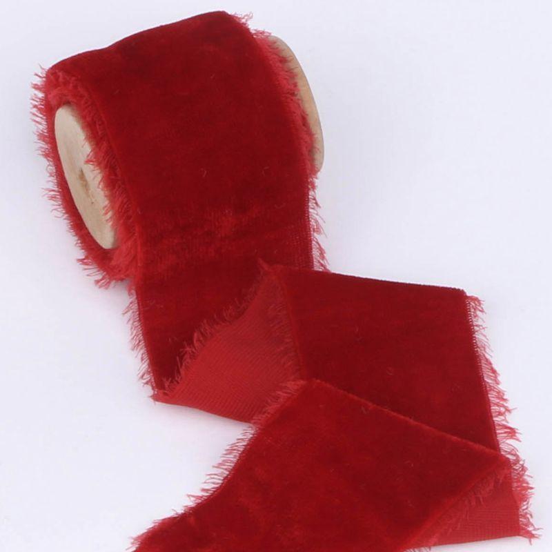 1 м/рулон Бархатная лента с флокированием, отрываемая вручную, DIY, украшение для торта, подарка, свадебного приглашения, браслета, цветов, бархатная лента, отрываемая вручную