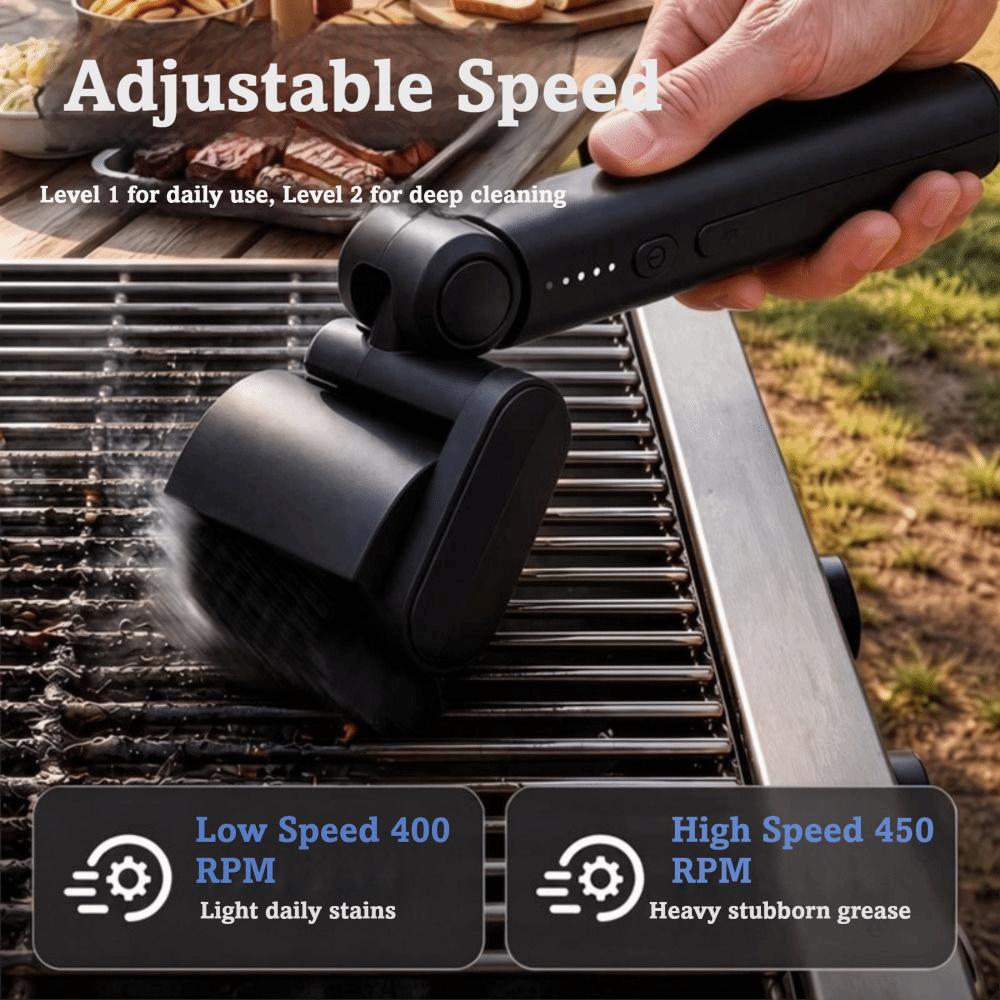 Efficient Electric Grill Brush Detachable Barbecue Cleaner Tools Grill Cleaning Brush  Camping