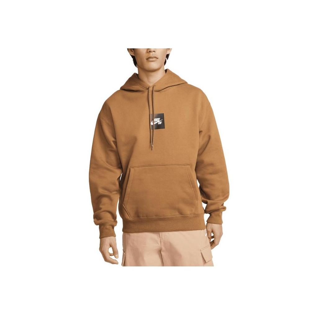 Nike Пуловер с капюшоном и принтом узора SS23 Мужские топы Коричневый DV8840-270