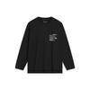 Li Ning CF Su Series Letter Pullover Long Sleeve Sweatshirt Unisex Sweatshirt Black AHST945-1