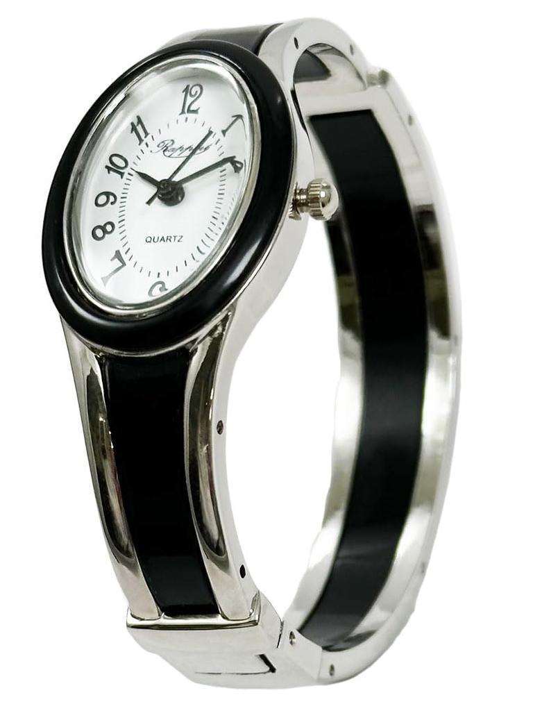 Наручные часы Rapole Oval Bangle Watch Silver Slim 188232 Black [Takeuchi Shoji] женские
