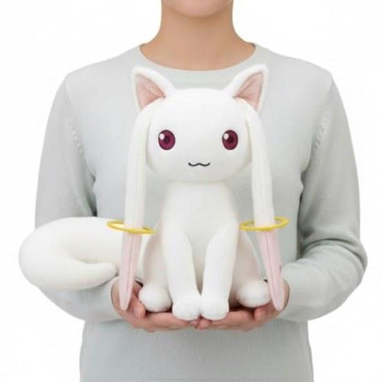 Madoka Magica Kyubey Plush Toy Magi Yoshitoku Width 15 Depth 34 Height 25 (cm)