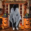 Хэллоуин Плащ с капюшоном Косплей Костюм Длинная накидка волшебника с нерегулярной сеткой Дом с привидениями NPC