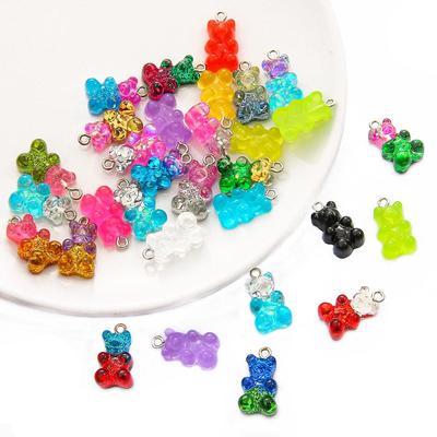 Симпатичные смолы Gummy Bear Подвески для ювелирных изделий DIY Аксессуары