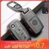 Кожаный сплав Чехол-футляр для автомобильного пульта ДУ для Volkswagen Polo Golf Passat Tiguan Beetle Caddy T5 Up Skoda Octavia Seat Le