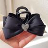 Large Summer Lace Edge Bow Claw Clip Hair Accessory for Women - Multi-Layer Feather Design