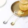1Pieces 304 Stainless Steel Cartoon Christmas Elk Spoon Cute Deer Head Mini Ice Cream Spoons Coffee Dessert Outdoor Tableware