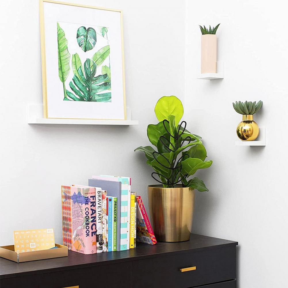 Креативный кронштейн для поддержки растений в горшке, стойка для поддержки дома в форме листа, элегантная декоративная металлическая опора для цветов