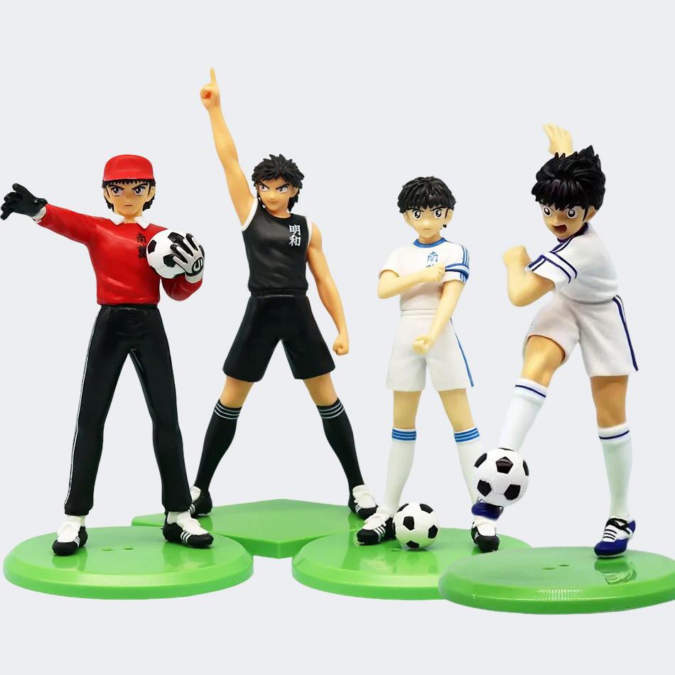 18cm Captain Tsubasa Animation Figure Ozora Tsubasa Action Figures Hyuuga Kojirou/Wakabayashi Genzou Figurine Collector Miniature Playthings