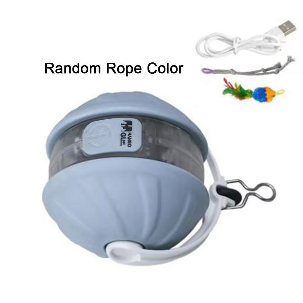 USB Rechargeable Infrared Automatic Rolling Ball Detachable Cord Automatic Teasing Cat Toys  Indoor