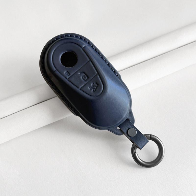 Mercedes-Benz Genuine Leather Key Case for GLC, Class A, S, C200, E300 Models