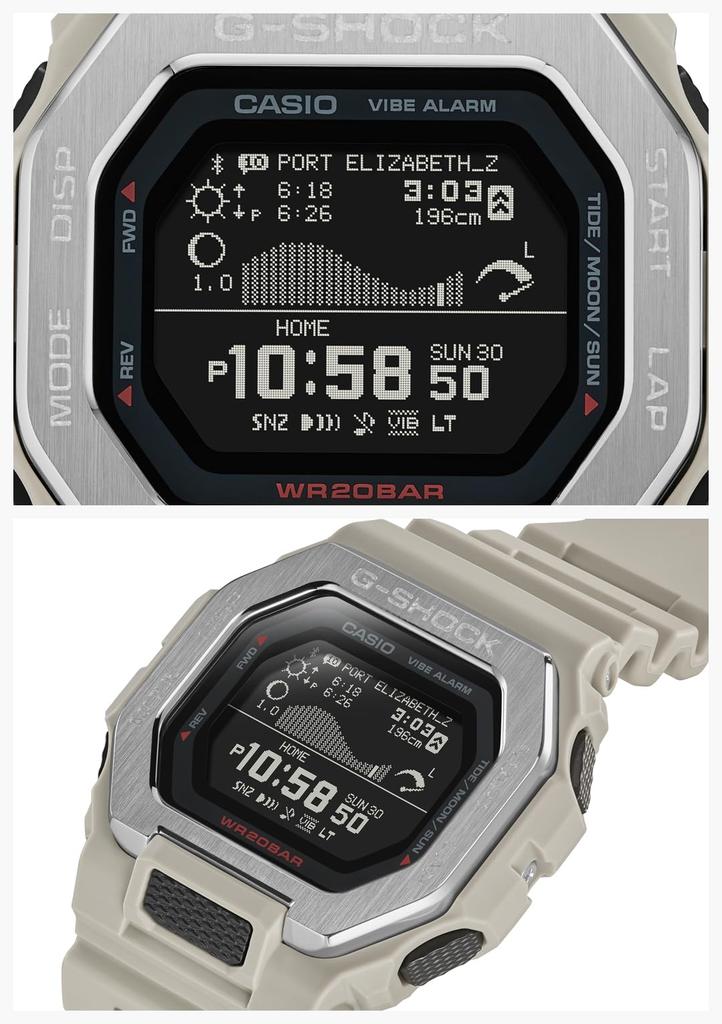 Часы с Bluetooth Biomass Plastic Beige [Casio] G-Shock [] G-LIDE GBX-100-8JF Мужские