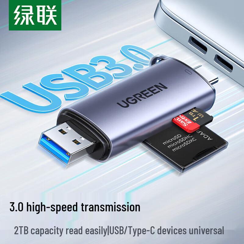 Ugreen USB-C и USB Мультикардридер CM185