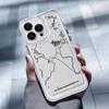 Противоударный чехол для iPhone с картой самолета для iPhone 17, 16 Pro Max, 15, 14, 13 - Защитный дизайн для трансграничной торговли
