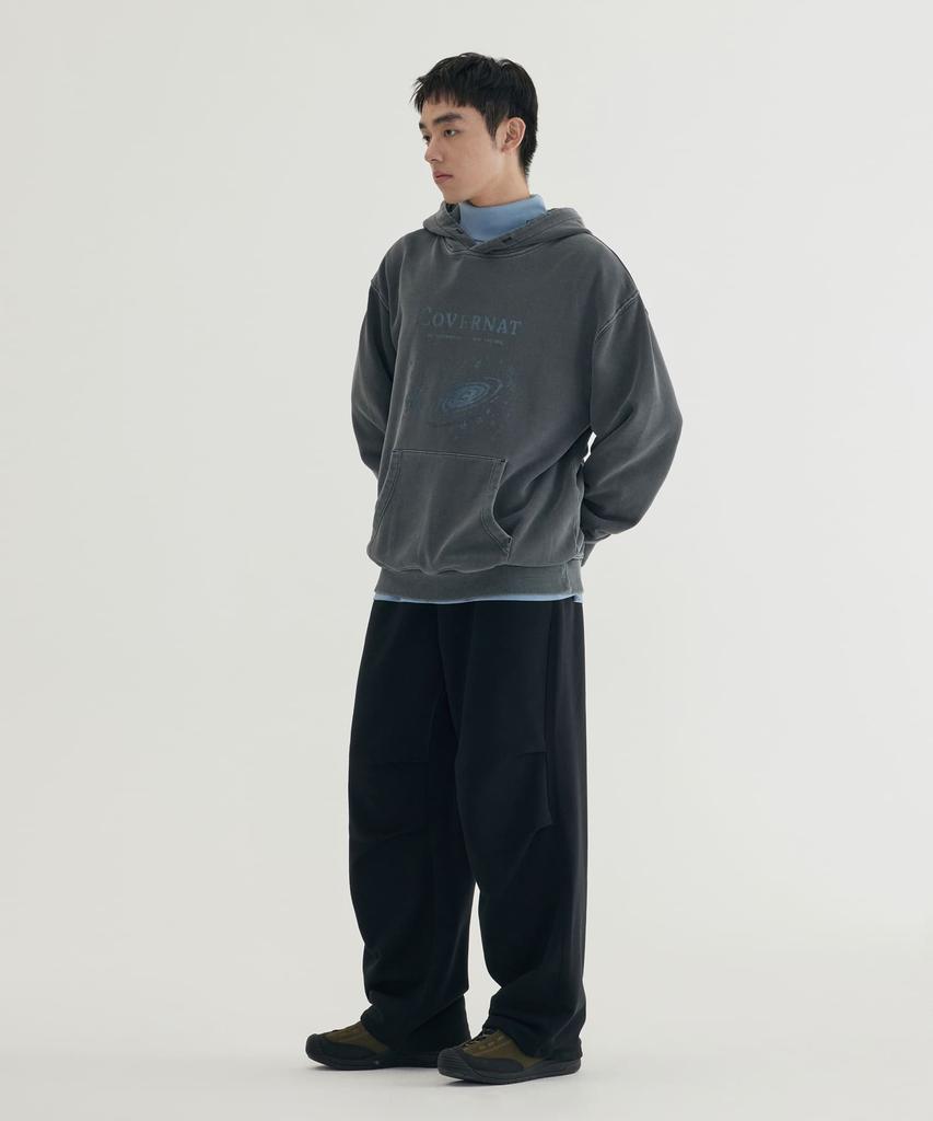 COVERNAT Signature Symbol Parachute Sweatpants Melange Gray