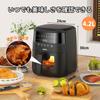 Airfryer Visible Window Large Capacity for People Air Fryer Touch Panel Japanese Recipe Included Airfryer Machine Fryer Fried Food Deli SAMKYO F40