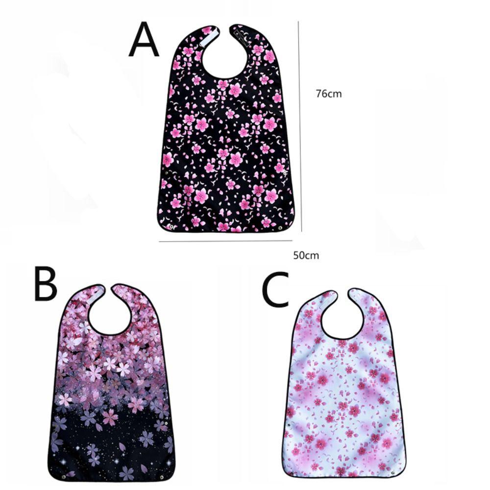 Нагрудник для взрослых с принтом, водонепроницаемое полотенце для слюны, защита для одежды, фартук для еды во время еды