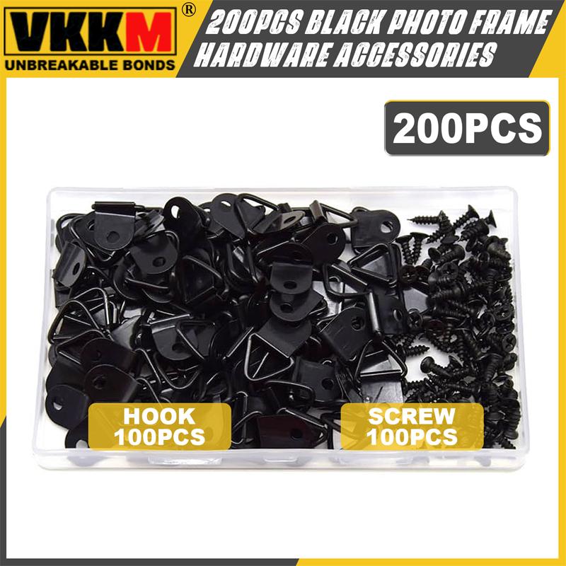 200 шт. черные аксессуары для фурнитуры фоторамок