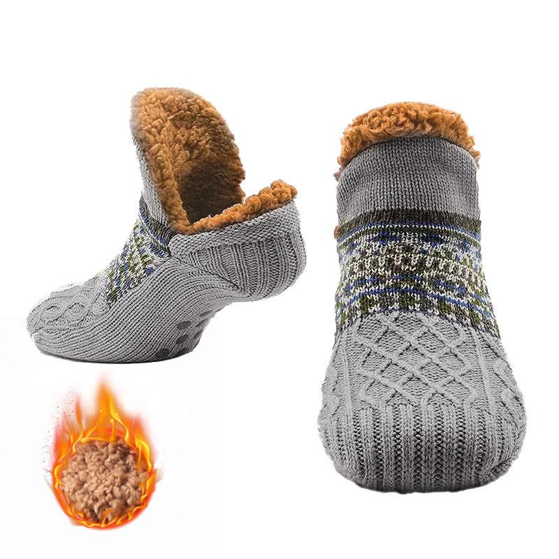 Fuzzy Sleeping Socks Women Fluffy Slouch Winter Warm Plush Non Slip Grip Thick Soft Female Floor Comfy Slippers Sock Men Male