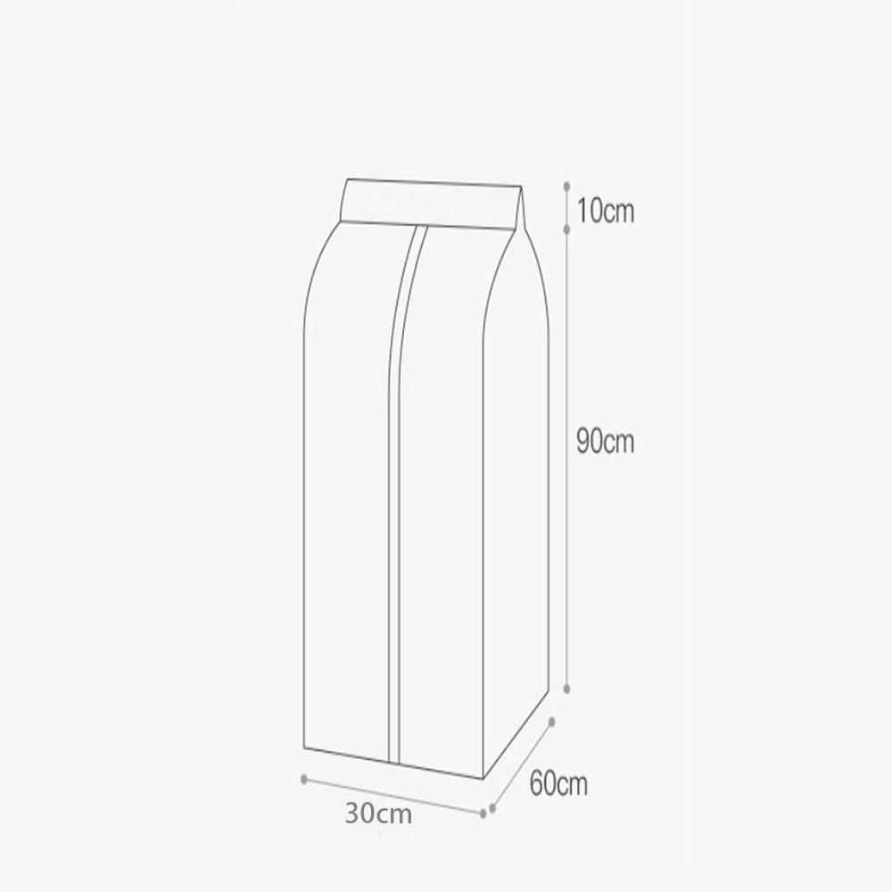 Hanging Clothing Dust Cover Waterproof Suit Jacket Protection Dust Cover Durable Clothes Dust Bag