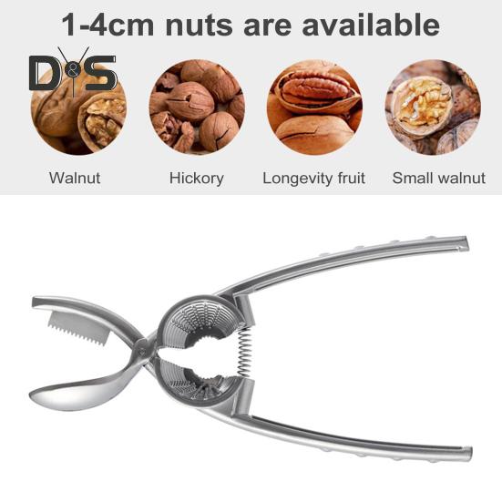 2 In 1 Nut Sheller And Cracker Tool Nutcracker for All Nuts Heavy Duty Shell Cracker with Non-slip Handle Chestnut Cutter for Walnuts Pecans Almonds