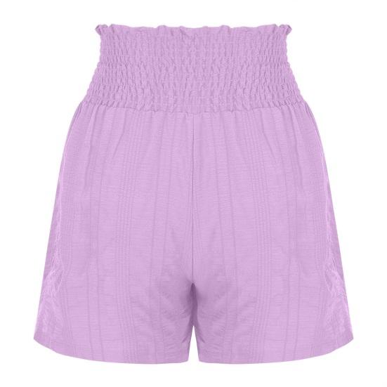 Yousheng Women's Summer Flowy Shorts Elastic High Waist Drawstring Ruffle Mini Skirt Shorts Casual Pleated Stretchy Athletic Shorts