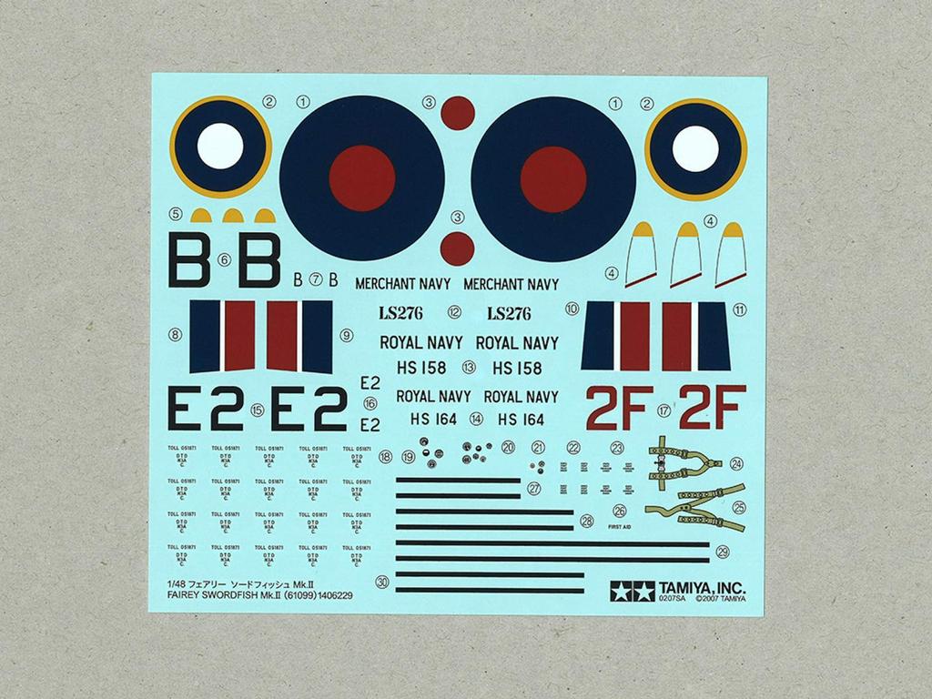 Tamiya Пластиковая модель Королевского флота Фея Меч-Рыба серии Masterpiece 61099 1/48 № 99 Mk.II