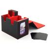 Dual Compartment Game Card Storage Box for 160+ Double Sleeved Cards - Fits Werewolf, Pokemon TCG, Ultraman Decks