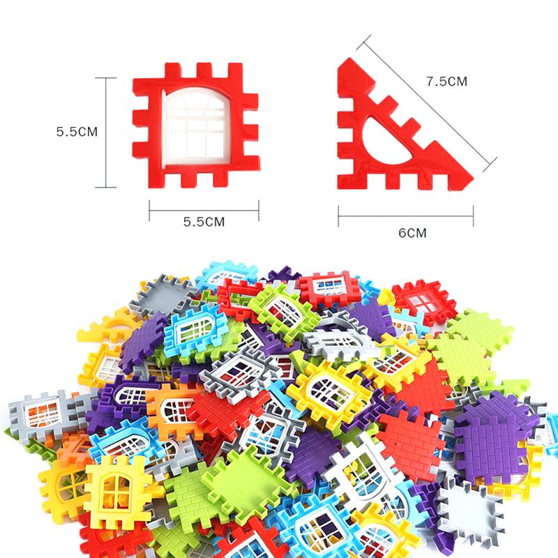 1 набор игрушка-пазл красочный открывающееся окно пластиковый строительный STEM-конструктор красочные соединяющиеся компоненты