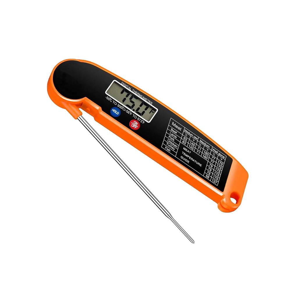 Foldable Digital Food Thermometer for Meat Water Milk Cooking Food Probe Fry BBQ Temperature Gauge Oven Thermometer Kitchen Tool